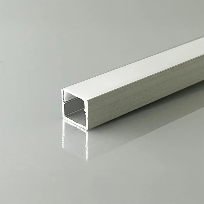 LED paviršinis profilis su dangteliu, sidabro sp., 2000x12x10mm