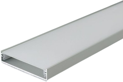 V-tac LED paviršinis profilis su dangteliu, sidabro sp., 2000x50x10mm