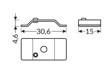LED profilio COMBO30 tvirtinimo elementai