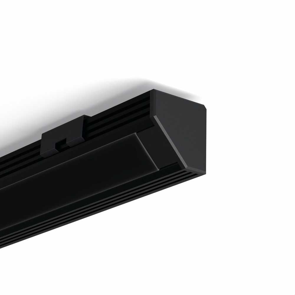 LED profilio laikiklis 45-STN, juodas