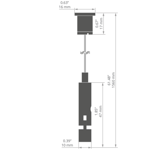 LED profilio laikiklis RD-2, juodas