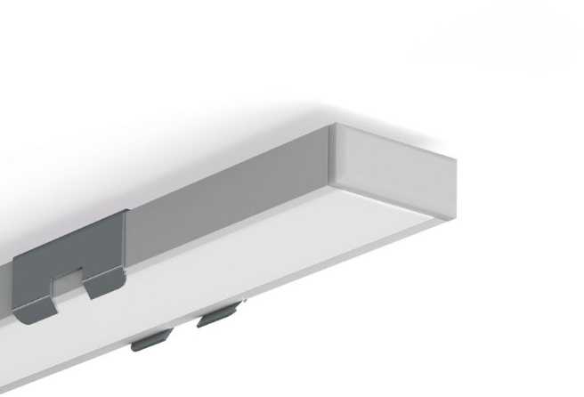 LED profilio MICRO-PLUS užbaigimo elementas, pilkas