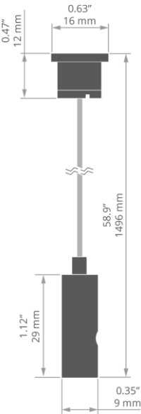 LED profilio pakabinimo rinkinys RD-1, sidabro sp.