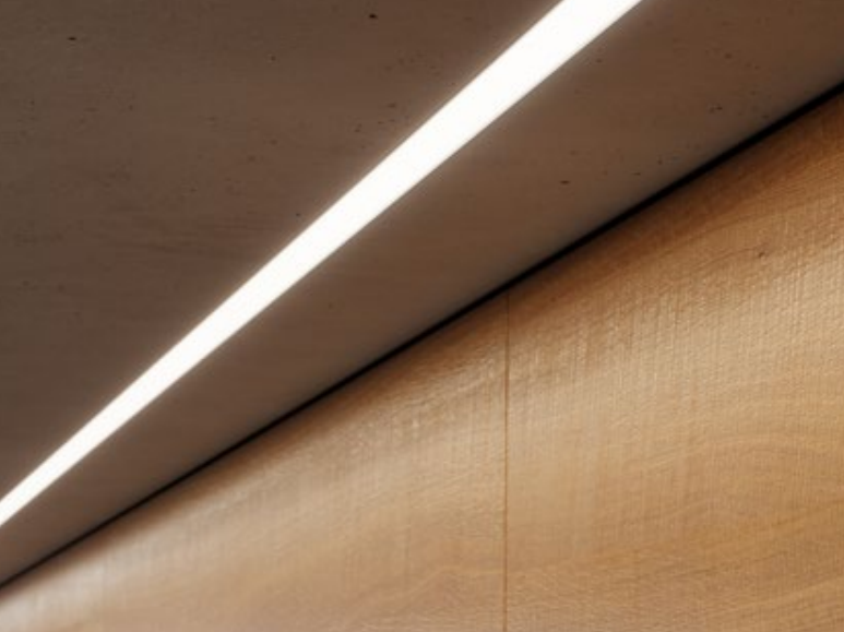 LUMINES Profilis aliuminis anoduotas LED juostoms įleidžiamas, priglaistomas, HIRO, 3m