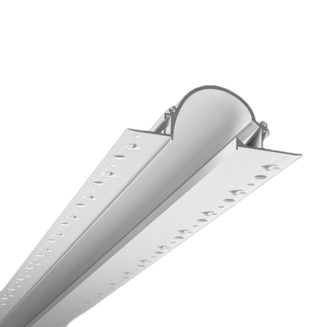 LED profilis PRF170SET, baltas, 3m, su užbaigimais