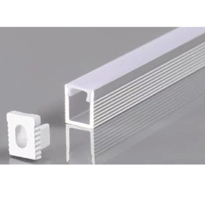 LED profilis su dangteliu ir užbaigimais, sidabro sp., 2m