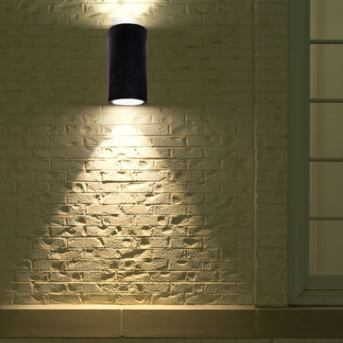 LED sieninis šviestuvas V-TAC, GU10, ritinio formos, tamsiai pilkas, betoninis