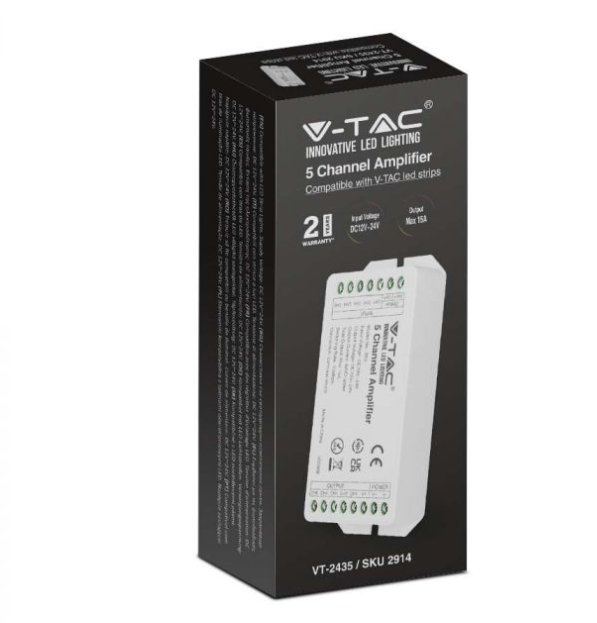 V-tac LED stiprintuvas, 5 kanalų