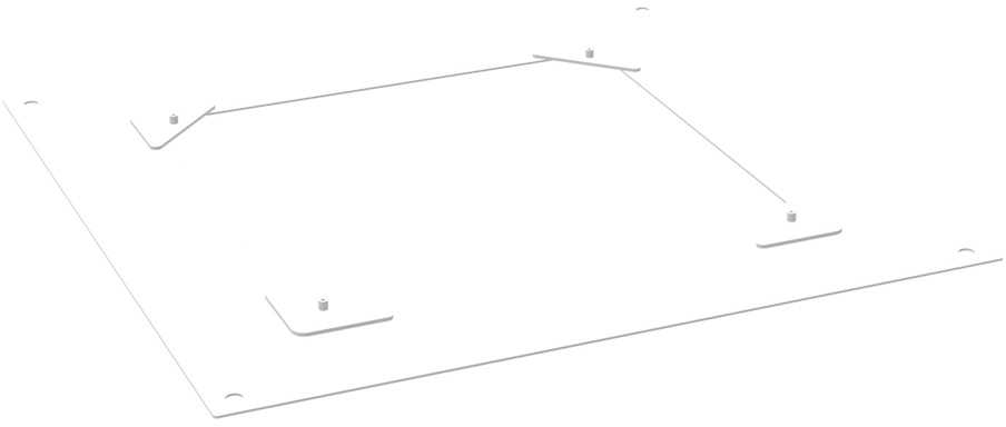 LED šviestuvo CANOPY COMPACT dangtelis, baltas