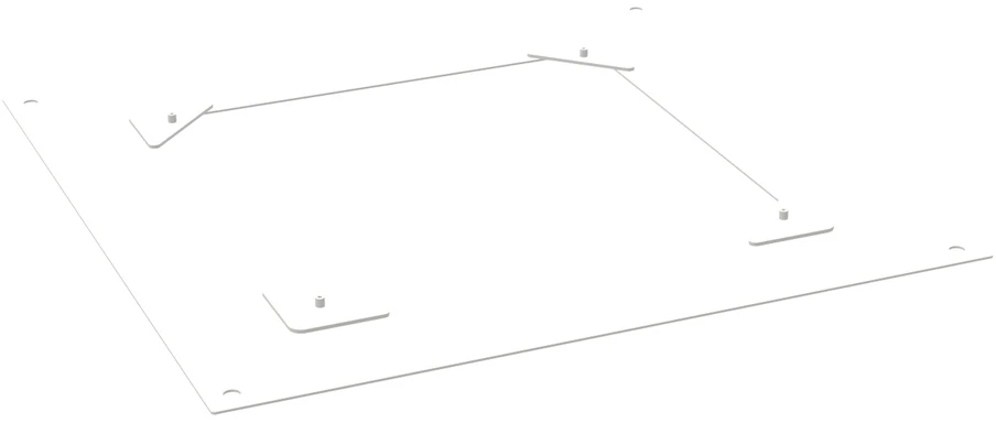 LED šviestuvo CANOPY COMPACT dangtelis, baltas