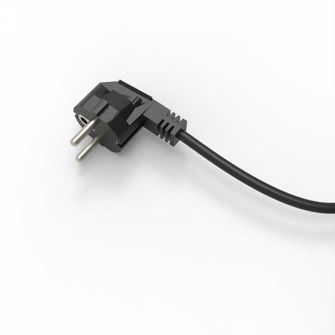 LED toršero maitinimo kabelis COMFORT, juodas