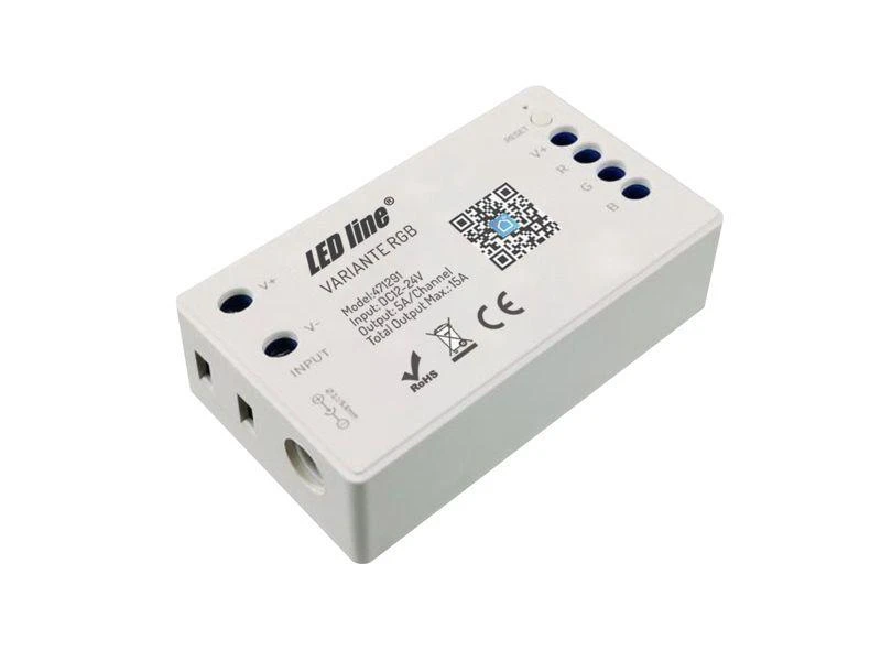 LED valdiklis, 12-24V, 3x5A, RGB, Wi-Fi TUYA VARIANTE +RF, LED LINE