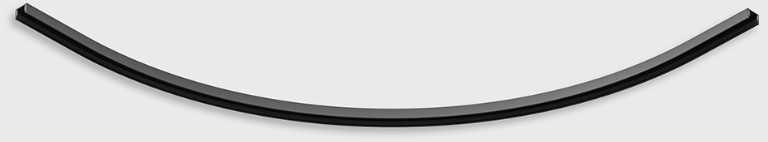 Lenktas paviršinis magnetinės sistemos bėgelis MINI_LINE ARC S HR, 42V, juodas, R500mm