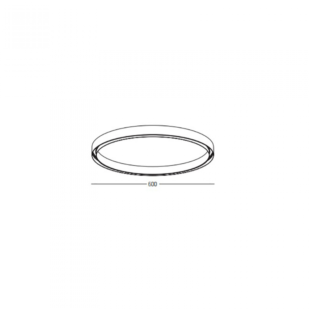 Lenktas paviršinis/pakabinamas magnetinės sistemos ZAMBELIS MAGNETIC bėgelis - žiedas, 48V, juodas, 60cm, 22270