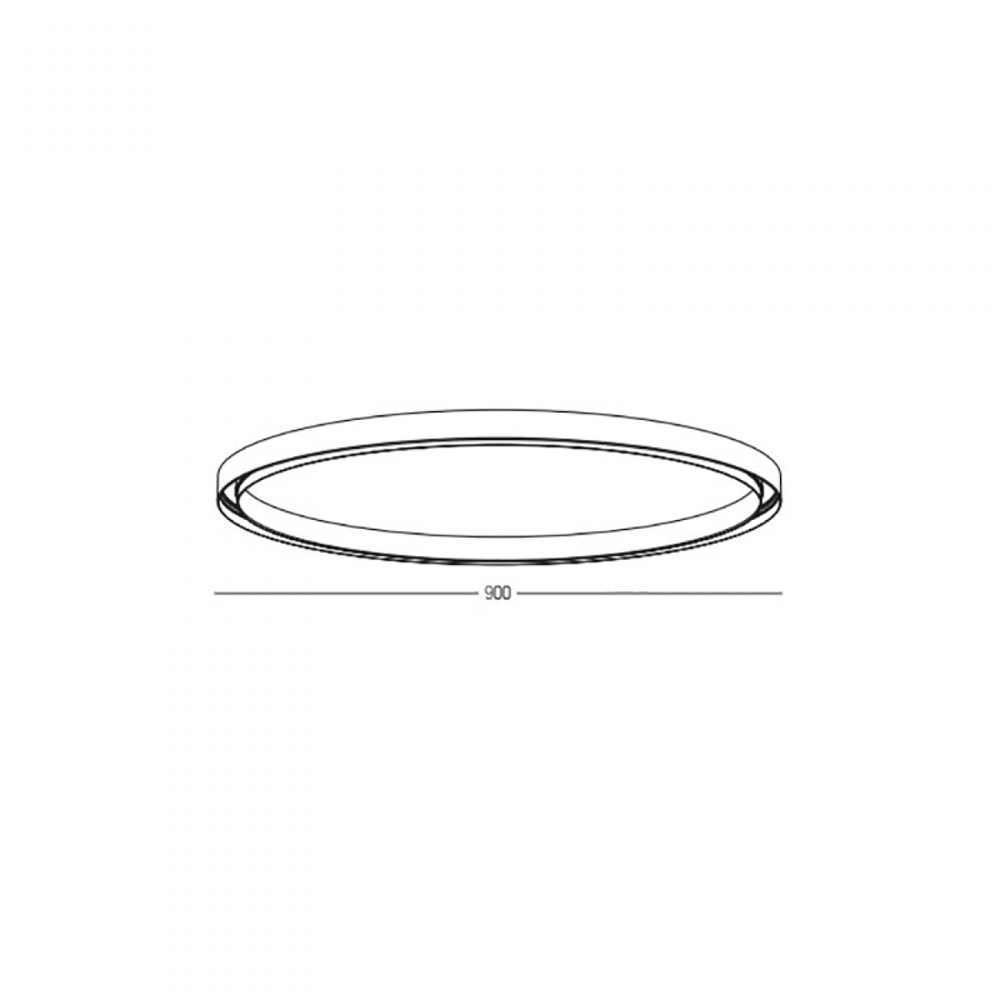 Lenktas paviršinis/pakabinamas magnetinės sistemos ZAMBELIS MAGNETIC bėgelis - žiedas, 48V, juodas, 90cm, 22271