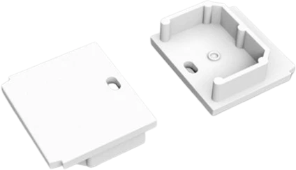 LINEA-IN20 TRIMLESS užbaigimo elementai su skyle, balti