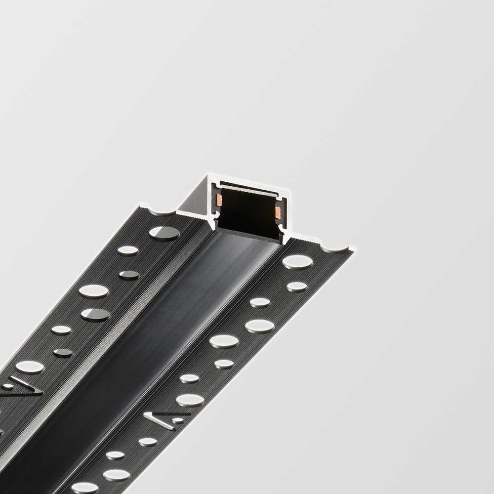 Magnetinės sistemos STICK bėgelio dangtelis, juodas, 1m, 329635