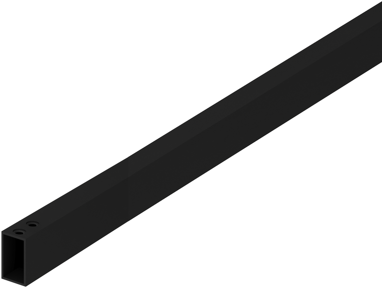 Linijinės sistemos PIPE bėgelis, juodas, 1000mm, K1002241N