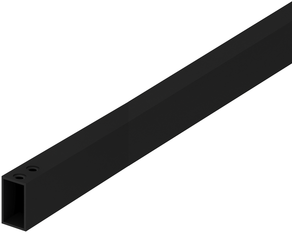 Linijinės sistemos PIPE bėgelis, juodas, 600mm, K1002240N