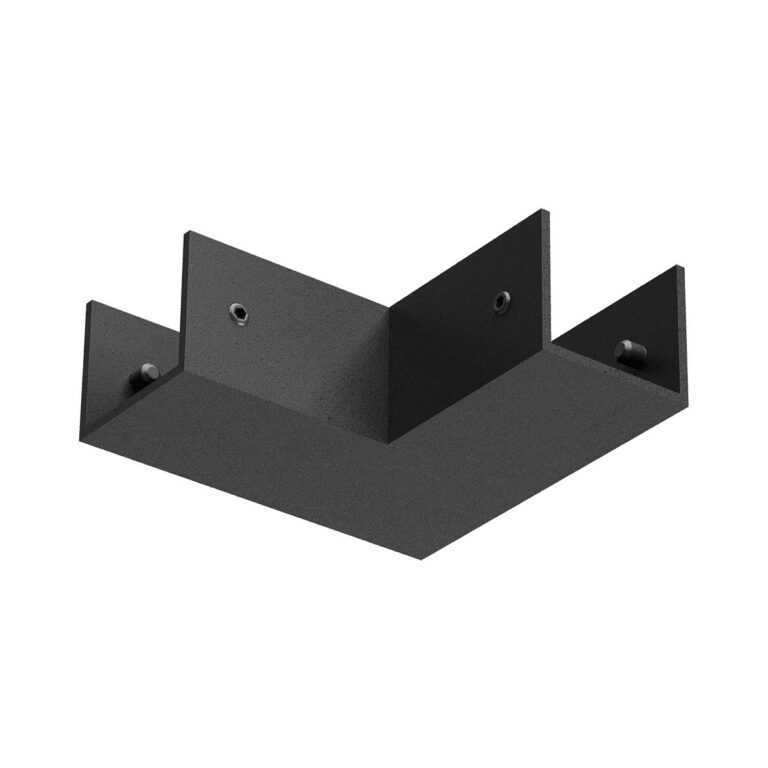Linijinės sistemos XFORT bėgelio kampinis sujungimas, juodas, FRT01C90 SBK