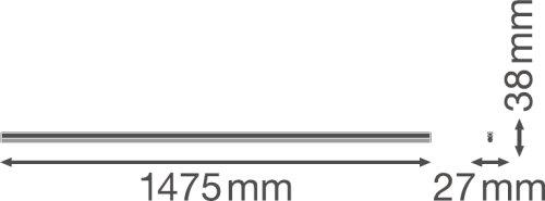 Lubinis šviestuvas Ledvance Linijinis šviestuvas COMPACT BATTEN 1500 25 W 4000 K