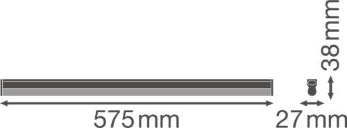 Pakabinamas šviestuvas Ledvance Linijinis šviestuvas COMPACT BATTEN 600 10 W 4000 K