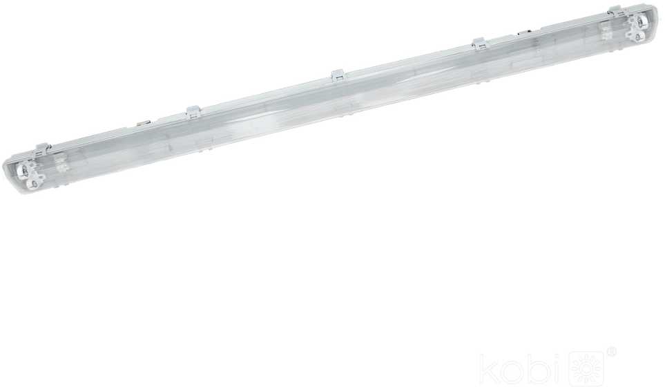 Linijinis šviestuvas HERMES G2 2x120, G13, pilkas, IP65