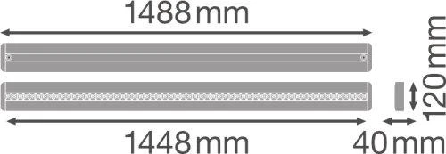 Pakabinamas šviestuvas Ledvance Linijinis šviestuvas IndiviLED© DIRECT 1500 25 W 3000 K