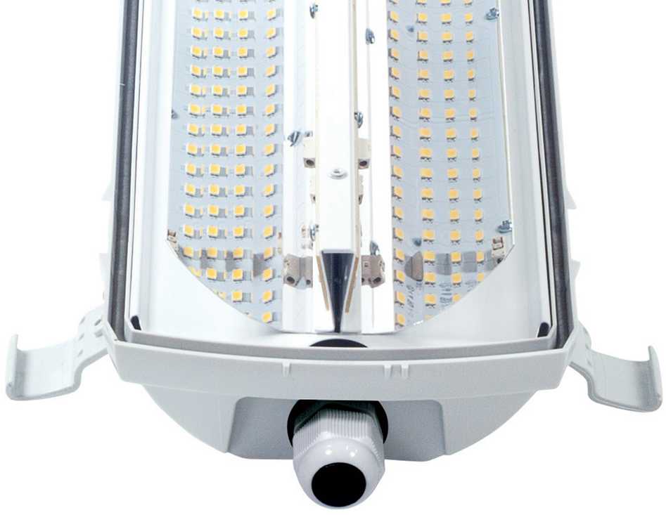 102,2W LED linijinis šviestuvas FUTURA, 1452mm, pilku korpusu, 4000K, IP66, DALI