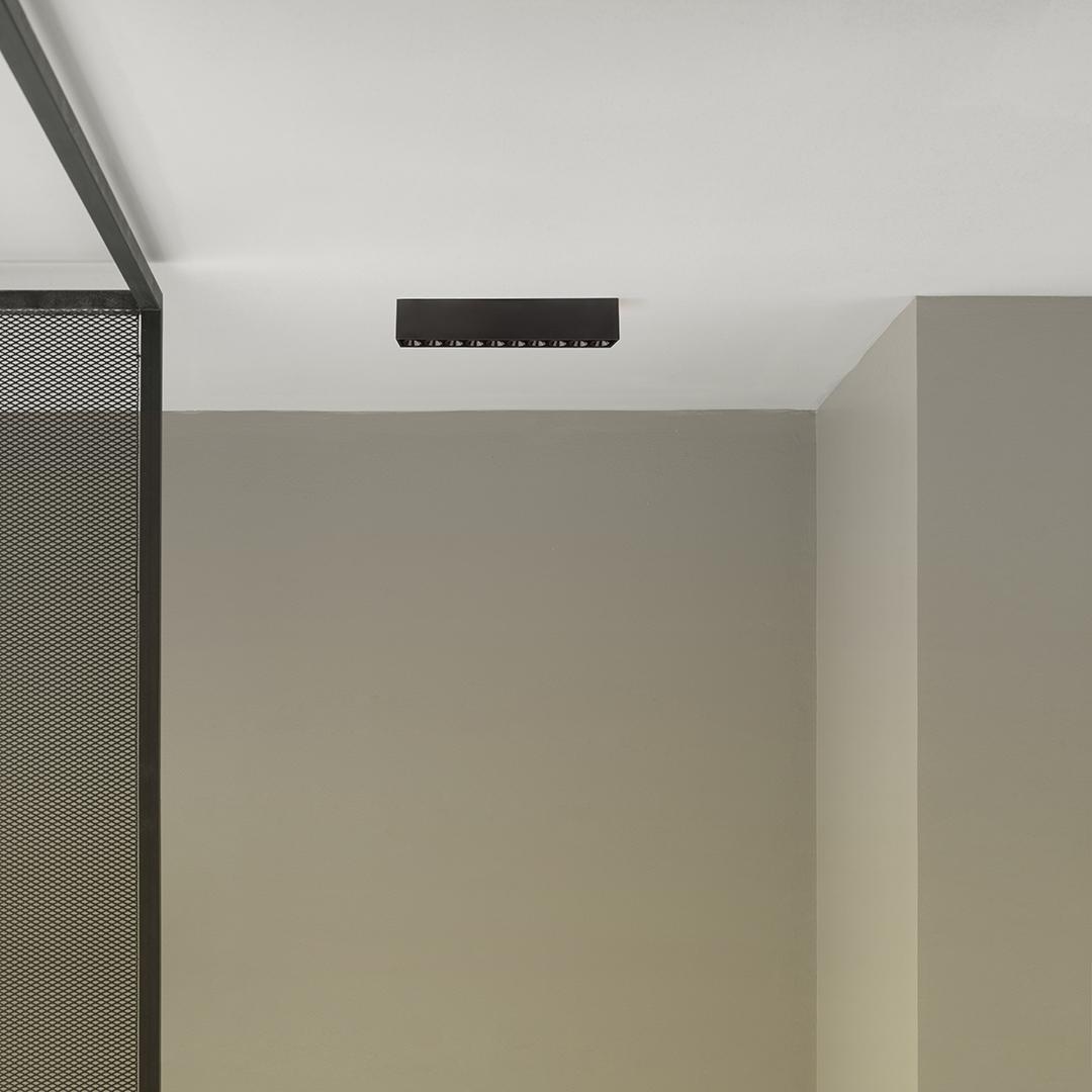 Lubinis šviestuvas 10,5W LED paviršinis šviestuvas Juodas FOSTER SURF 5, juodas, 3000K