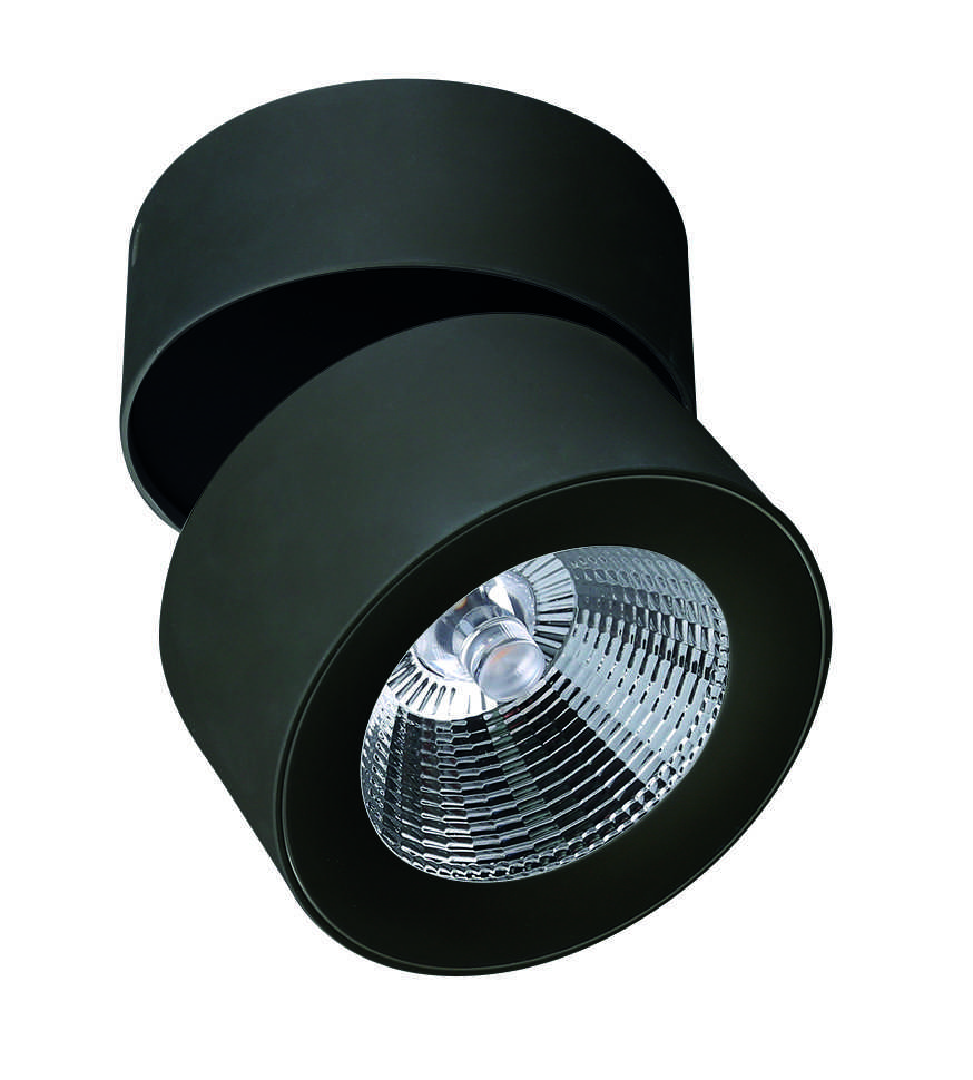 Lubinis šviestuvas 10,6W LED paviršinis šviestuvas MORIS, juodas, 3000K, 4208301