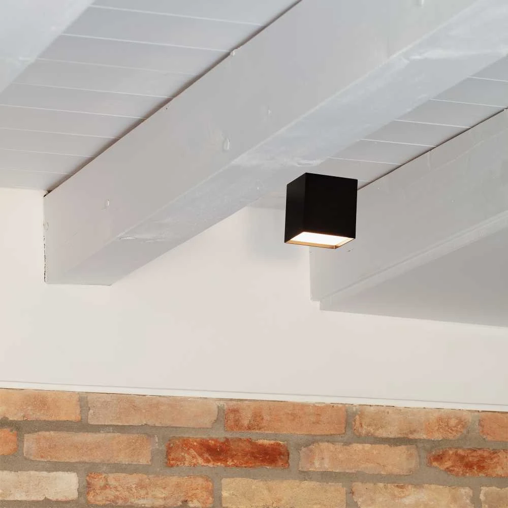 Lubinis šviestuvas Ideal Lux 10W LED lubinis paviršinis šviestuvas KUBIKO, juodas, 3000K, 303314