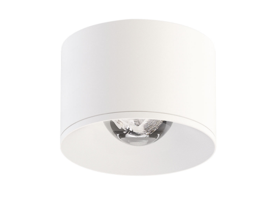 Lubinis šviestuvas 10W LED paviršinis šviestuvas PUCK M, baltas, 3000K