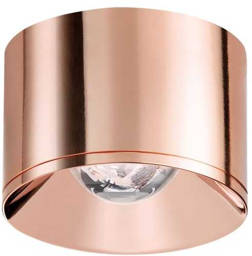 Lubinis šviestuvas 10W paviršinis šviestuvas PUCK M, 38°, vario sp., 3000K, su maitinimo šaltiniu