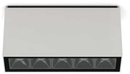 12,5W LED paviršinis šviestuvas KURA TOP X5, šviesiai pilkas, 3000K, 52°