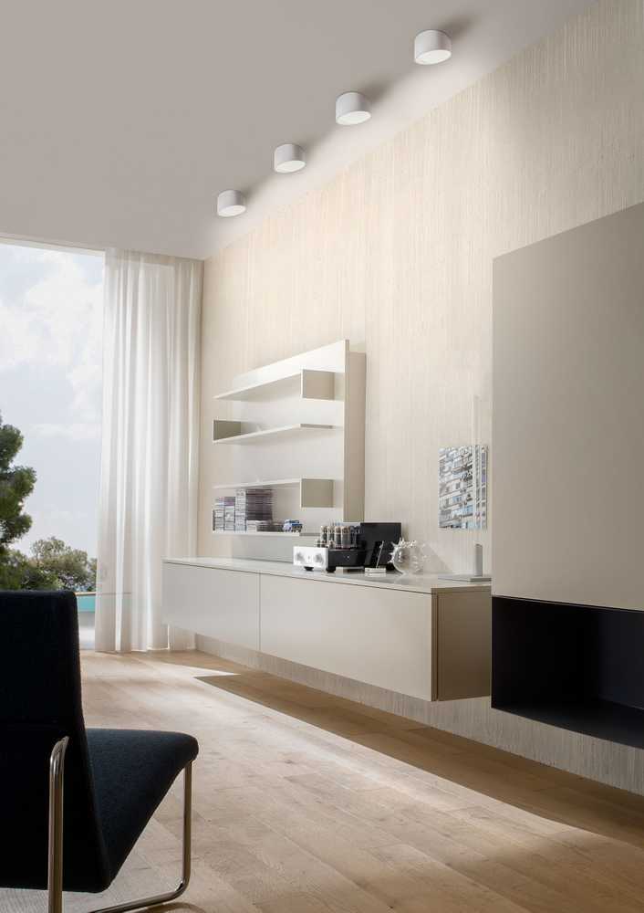 Lubinis šviestuvas 12W LED paviršinis šviestuvas UTO, matinės baltos sp., 3000K, 01-1627