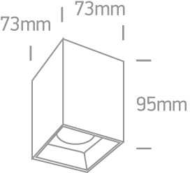Lubinis šviestuvas 12W LED paviršinis šviestuvas, baltas, 3000K, 12112ZA/W/W