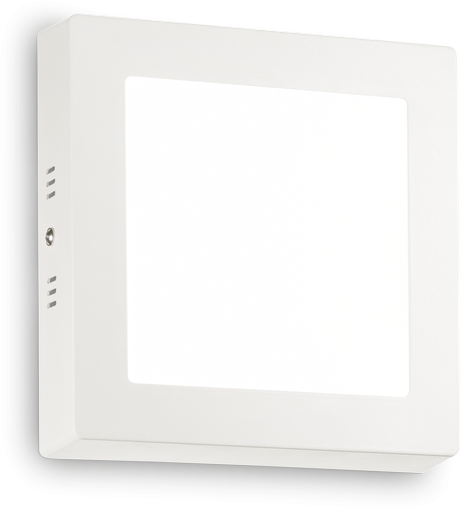 Lubinis šviestuvas 12W LED paviršinis šviestuvas UNIVERSAL SQUARE, baltas, 2700K, 342573