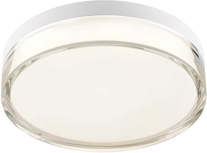12W LED paviršinis šviestuvas FRISBI, matinės baltos sp., 3000/4000K, IP44, 01-3731