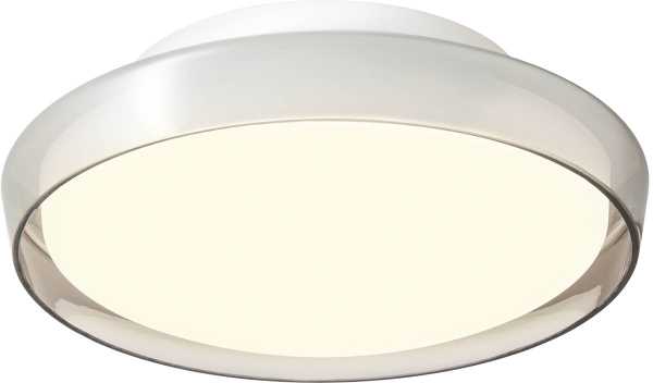 12W LED paviršinis šviestuvas ARCA, baltas/dūmų sp., 3000/4000K, IP44, 01-3795