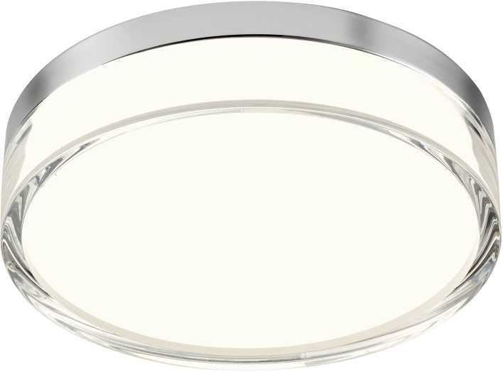 12W LED paviršinis šviestuvas FRISBI, chromo sp., 3000/4000K, IP44, 01-3727
