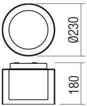 12W LED paviršinis šviestuvas NAJI, chromo sp., 3000/4000K, IP44, 01-3286