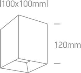 Lubinis šviestuvas 15W LED paviršinis šviestuvas, baltas, 3000K, 12115HA/W/W