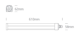 15W paviršinis linijinis šviestuvas, baltas, 4000K, IP66, 38115LB/C