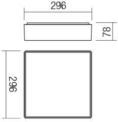 16W LED paviršinis lauko šviestuvas MARINA, tamsiai pilkas, 3000K, IP65, 90158