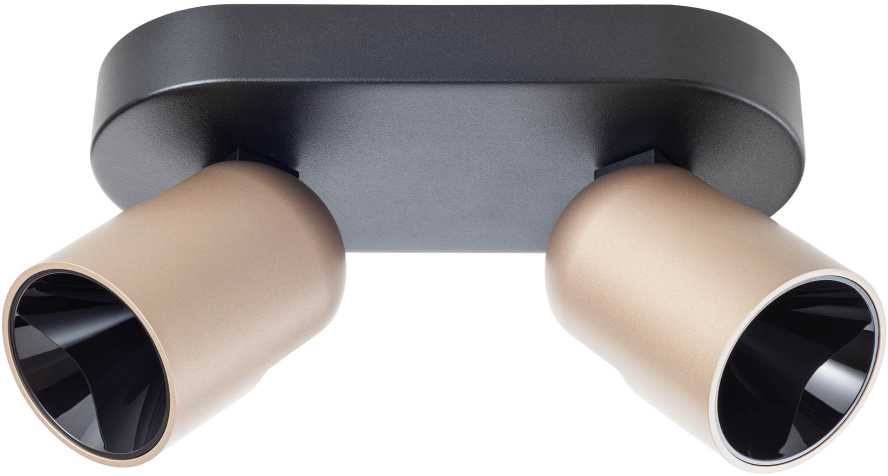 Lubinis šviestuvas 16W LED paviršinis šviestuvas KOBE, juodos/kavos sp., 2700K, dimeriuojamas, 01-4212