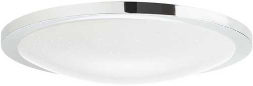 17,5W LED plafonas FIZZ, baltas/chromo sp., 4000K, IP44