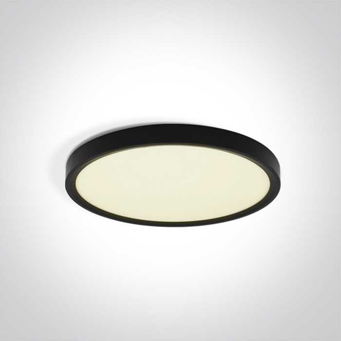 Lubinis šviestuvas 18W LED vidaus plafonas, apvalus, juodas, 2800/3200/4000K, 62006/B/V