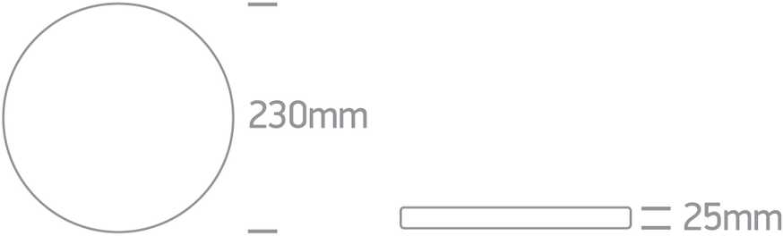 Lubinis šviestuvas 18W LED vidaus plafonas, apvalus, baltas, 2800/3200/4000K, 62006/W/V