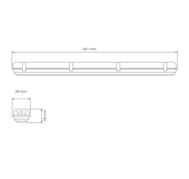 19W LED šviestuvas WARS 1x60 4000K